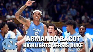 Armando Bacot Dominates Down Low For North Carolina Against Duke