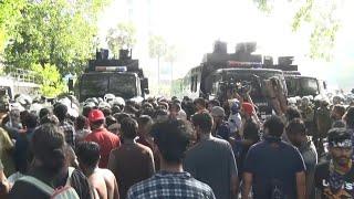 Sri Lanka university students rally against president | AFP