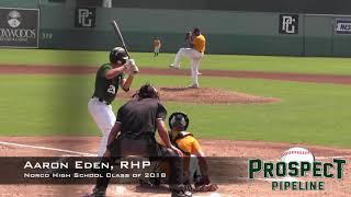 Aaron Eden Prospect Video, RHP, Norco High School Class of 2018