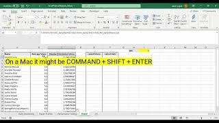 Sports Science Tutorial 6: Standard Deviation and Maximum Date with Multiple Conditions