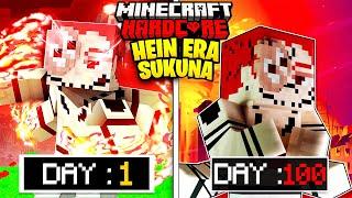 I Survived 100 Days as Heian Era Sukuna in Jujutsu Kaisen Minecraft!