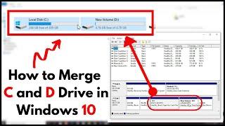 Merge C and D Drive in Windows 10 | Merge Partition Without Loosing Data