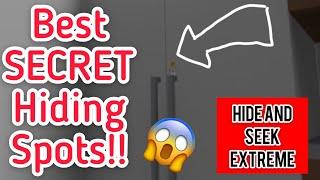 All The BEST Hiding Spots in Hide and Seek Extreme!! | Roblox