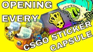 Opening EVERY CSGO Sticker CAPSULE