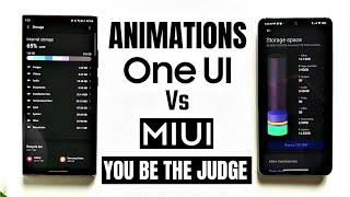 Samsung One UI Vs Xiaomi MIUI Animation comparison - One UI 3.1 Vs MIUI 12.5