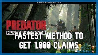 Predator Hunting Grounds - Fastest method to get 1000 claims