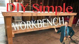 HOW TO BUILD A DIY SIMPLE WORKBENCH