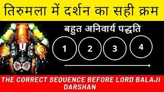 तिरुमला में दर्शन के अनिवार्य क्रम || Rules to be followed before Sri Venkateshwara Swamy Darshan