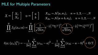 MLE for Multiple Parameters