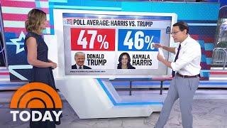 Steve Kornacki on how Kamala Harris stacks up against Trump in the polls