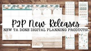 P2P NEW RELEASE!  New Beach Life Themed Ta Done Digital Planning Product Drop in the Shop! 