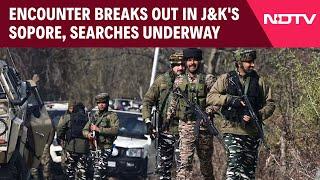 Jammu Kashmir News | Encounter Breaks Out In J&K's Sopore, Searches On, Area Cordoned off