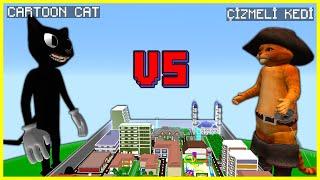 CARTOON CAT VS ÇİZMELİ KEDİ!  - Minecraft