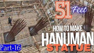 How to Make Hanuman Statue | Hanuman ji ki Murti banaye | Cement art | 51 feet  | Part- 16