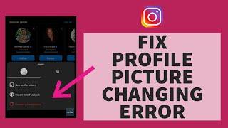 How To FIX Instagram Not Letting You Change Profile Picture (2023)