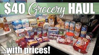 $40 Walmart Grocery Pickup Haul with Prices