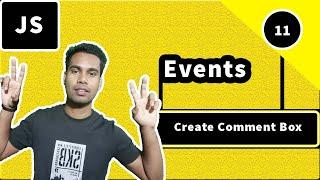 Create Comment Box using JavaScript | JavaScript DOM Tutorial Bangla