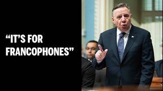 'There's no objective to attack anglophone universities,' François Legault claims