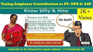 Taxing Employer Contribution to PF, NPS & ASF | Know Why & How