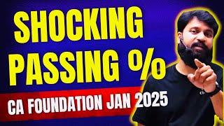 Passing Percentage I CA Foundation Jan 2025 Passing Percentage I CTC Classes