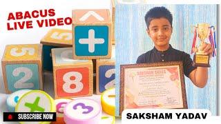 Finger Abacus | Kid's  Live Performance Video  |Saksham Abacus Academy #learn #maths #skills