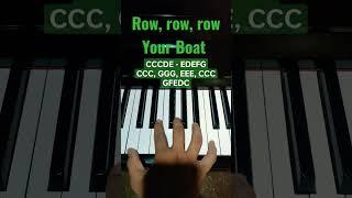 Row row row your boat - Easy Piano Tutorial