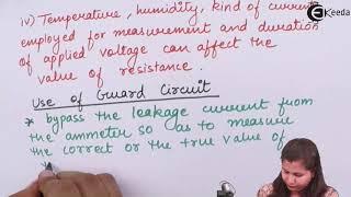 Measurement of High Resistance by Direct Deflection Method