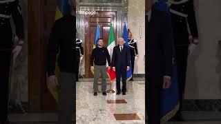 Zelensky ricevuto a Roma dal Presidente della Repubblica, Sergio Mattarella