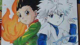 Drawing Killua and Gon | Hunter x Hunter | #anime #shorts