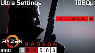 Hitman 3 on RX 580 | 1080p - Ultra Settings | Ryzen 3 3100