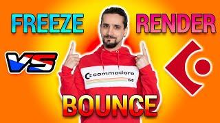 FREEZE vs RENDER vs BOUNCE- What should you use? #cubase #tips