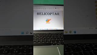 how to insert helicopter  symbol in word #viral #reels #tech #shorts