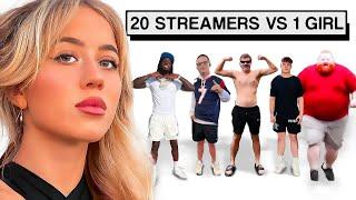 20 STREAMERS VS 1 WOMAN