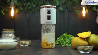 Tasty Mango Lassi In Brayden Fito Rush Rechargeable Blender | Powerful Blender