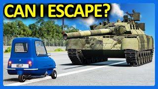 Can a Peel P50 Outrun a Tank in BeamNG?!?