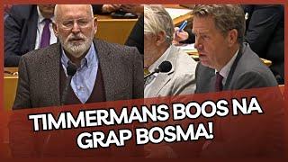 Bosma grapt met Timmermans maar dat kan ZURE Frans niet waarderen! Zaal lacht!