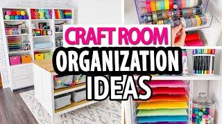 CRAFT ROOM ORGANIZATION HACKS  Simple Storage Ideas