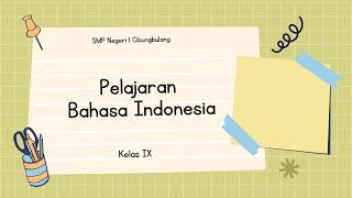 MATERI TEKS PIDATO PERSUASIF KELAS 9