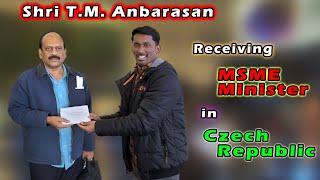 Receiving MSME Minister Shri T.M. Anbarasan in Czech Republic | Tamil Vlog | Nishanth Siegener