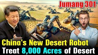 China’s Incredible 200 Desert Control Robots | Greening 8,000 Acres of Desert in 30 Day! #china