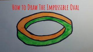 How to Draw a Simple Optical Illusion: The Impossible Oval