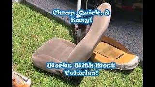 How To Easily Re-cover Or Repair Your Vehicle's Seats