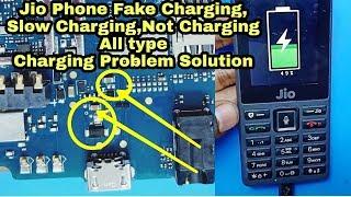 Jio Phone Charging Problem Solution | Jio LYF F220B Slow Charging Fake Charging Not charging Problem