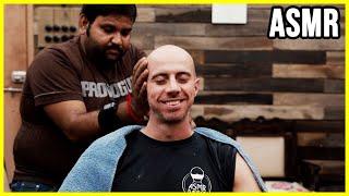 ASMR Indian Head Massage with MASSIVE Cracks at @TheQuietBarbershop