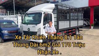 Xe Tải Chiến Thắng Thùng Bạt Dài 6m2 Đời 2024 Gía Rẻ Nhiều Khuyến Mãi Khi Mua Xe