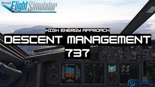 High Energy Approach und Descent Management TUTORIAL - Boeing 737 Pilot - PMDG FS2020 Deutsch