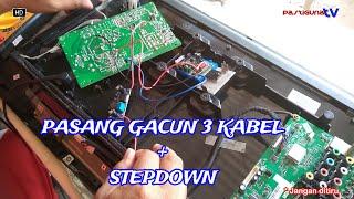 HOW TO INSTALL GACUN 3 CABLES AND STEPDOWN POLYTRON LED/LCD TV