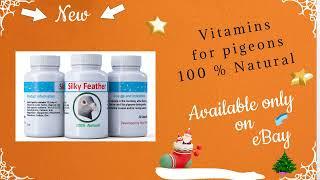 Vitamins for pigeons 100 % Natural - Silky Feathers  50 caps / bottle