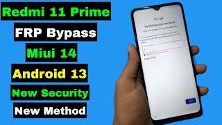 Redmi 11 Prime FRP Bypass Without PC Android 13 Miui 14 | No TalkBack | New Security | New Method