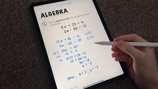 [ASMR] Solving Algebra Problems  ASMR Maths